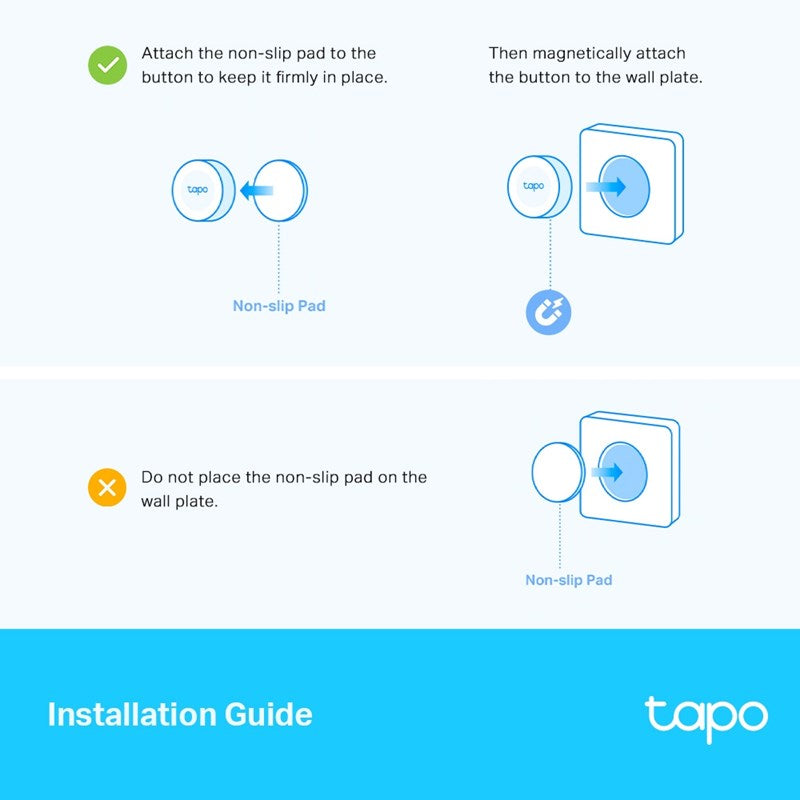 TP-Link Smart Remote Dimmer Switch with Wall Mount Plate - White TP-Link Smart Remote Dimmer Switch with Wall Mount Plate - White